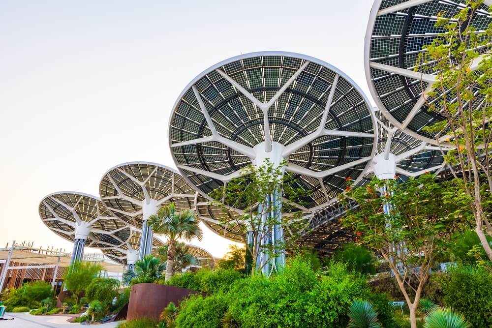 The Terra or Sustainability Pavilion at the Expo 2020 Dubai UAE